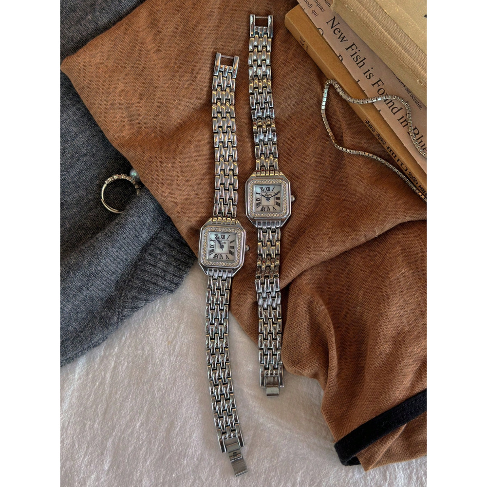 Silver Vintage Style Women’s Square Watch - Picture 7 of 7